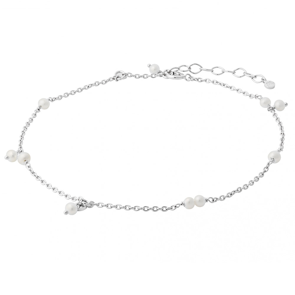 Fußkettchen Ocean Pearl - silber