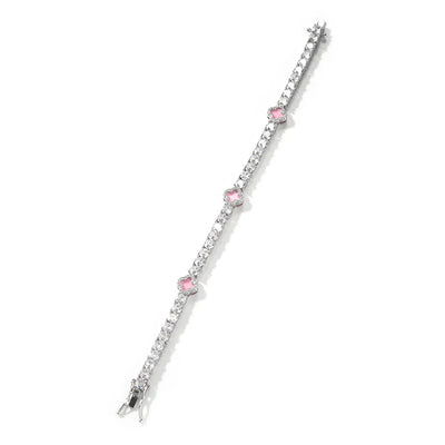Éclat Clover Armband – Silber / Rosé