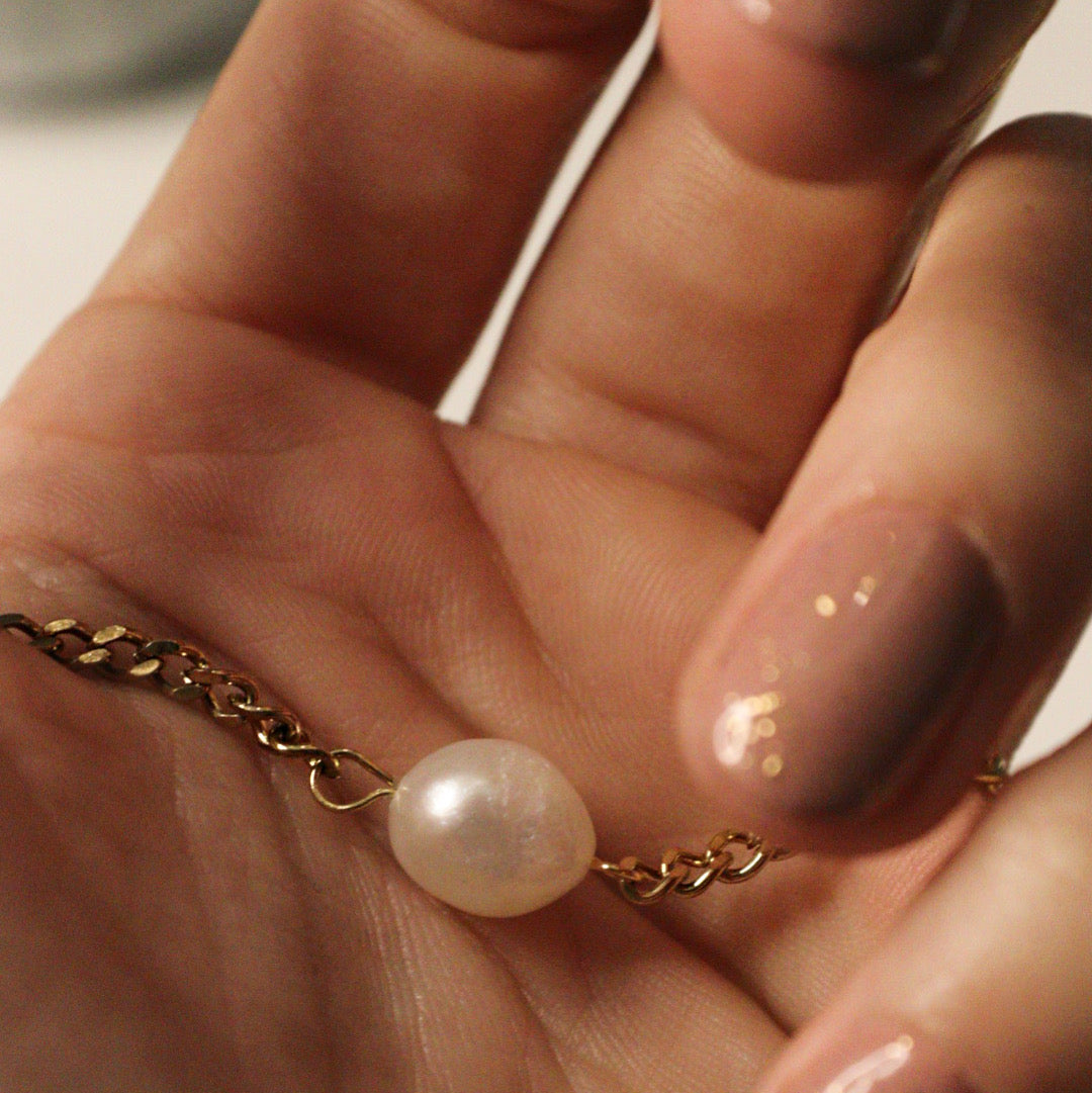 SINGLE PEARL KETTE