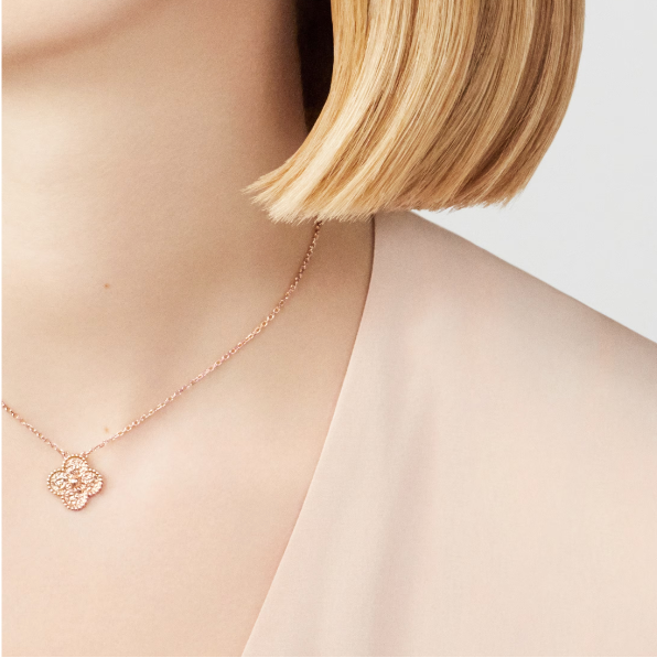 Virginia - Luxus-Halskette aus Roségold