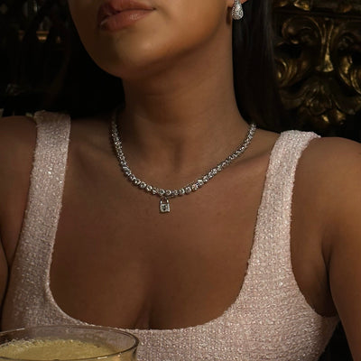 LOLA LOCK HALSKETTE - SILBER