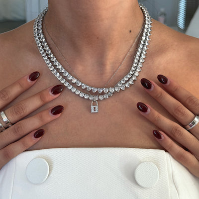 LOLA LOCK HALSKETTE - SILBER