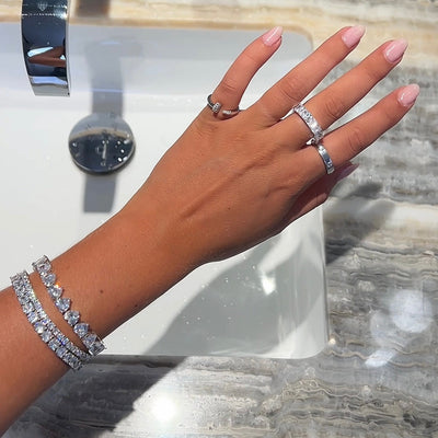 TYRA TENNIS ARMBAND - GOLD