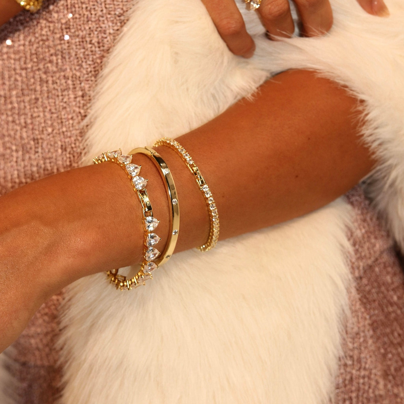 CELINE BANGLE - GOLD