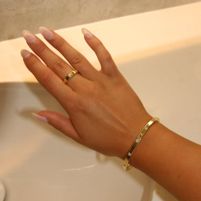 CELINE BANGLE - SILBER