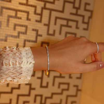 Lunar Armreif - Silber