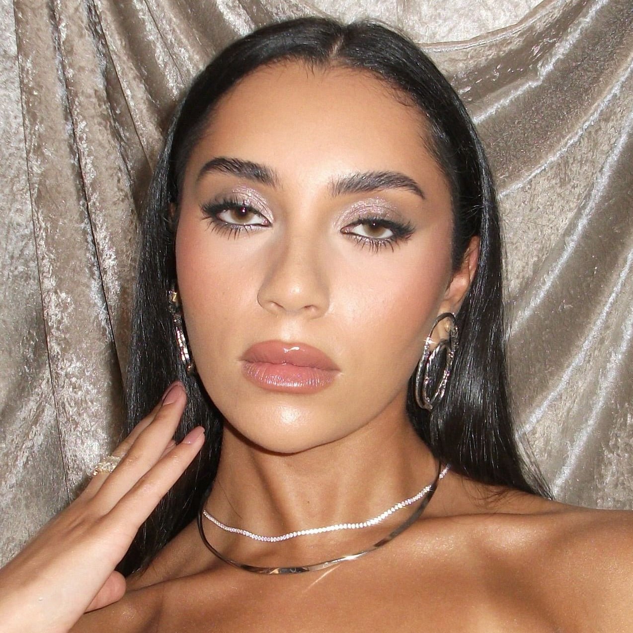 NADINE TENNIS HALSKETTE - SILBER