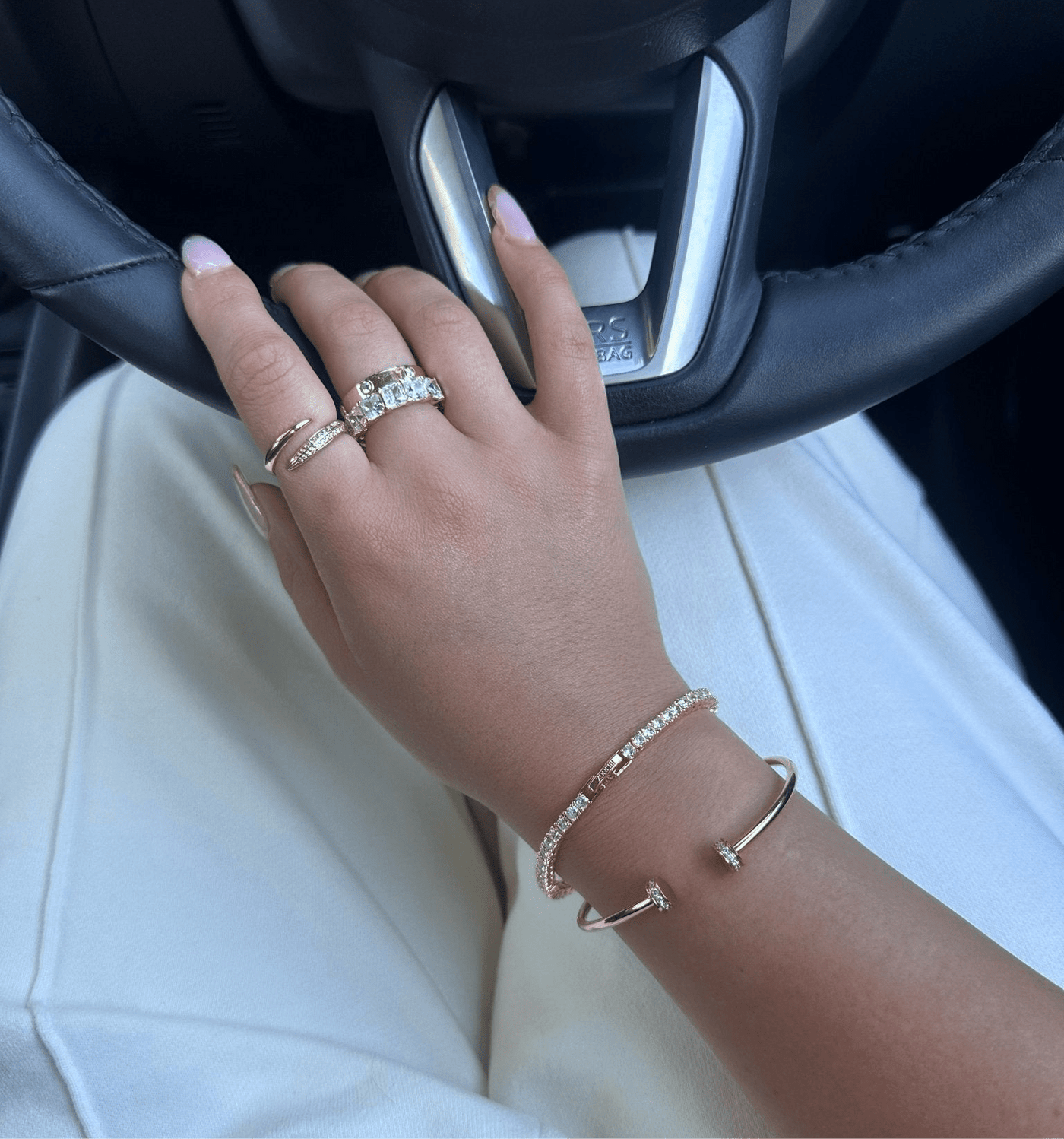 TYRA TENNIS ARMBAND - GOLD