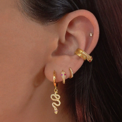 SERPENTZ EAR CUFF – RUBINROSA