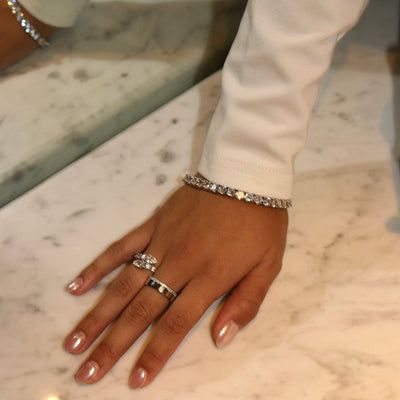 TATIANA TENNIS ARMBAND - SILBER