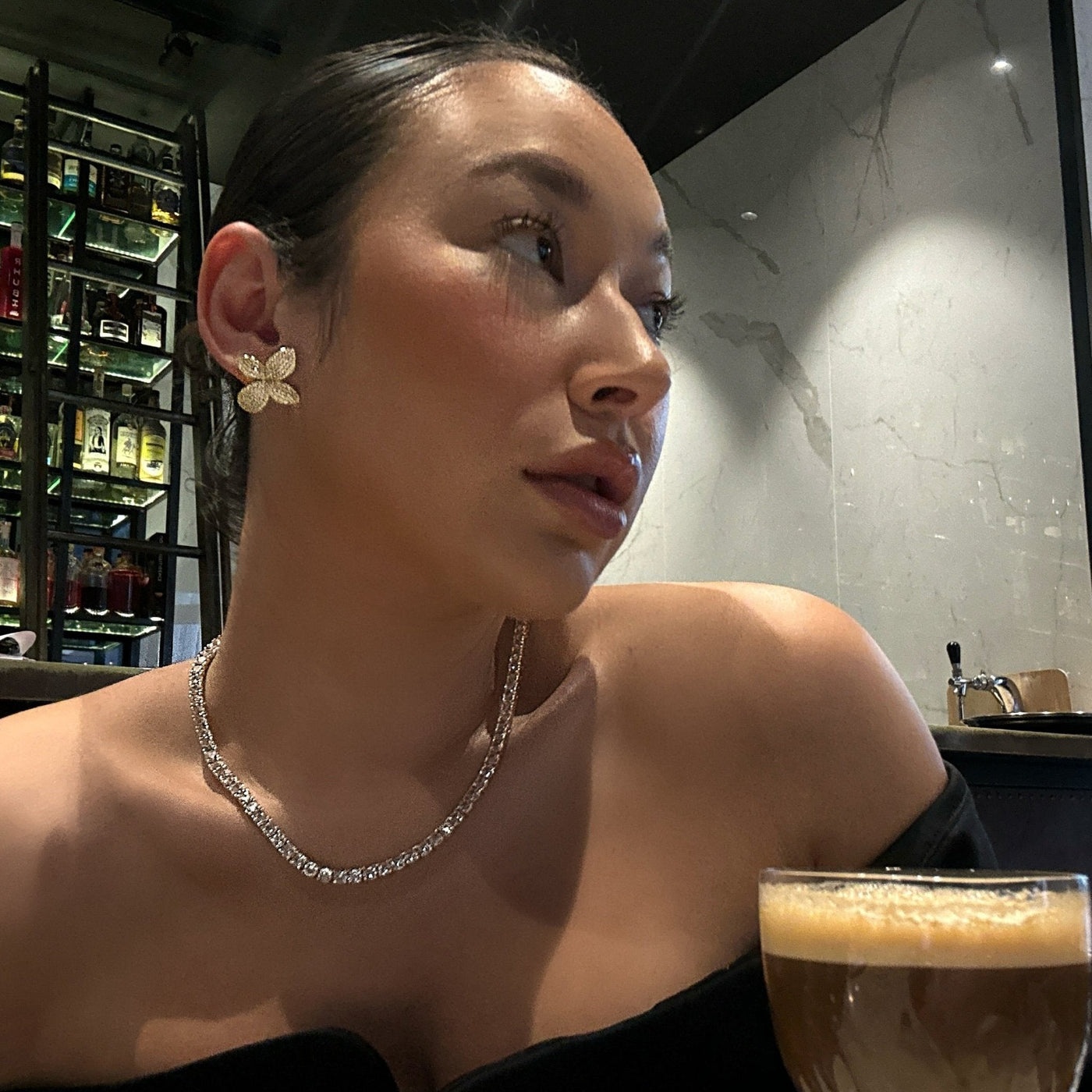 TATIANA TENNIS HALSKETTE - GOLD